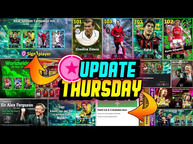 eFootball 2027 New Update v6.0.1! Free Epic 😍 New Treasure Link, Thursday Potw & Free Coins Campaign