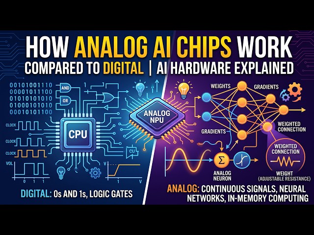 How Analog AI Chips Work - Computing Without Digital Conversion