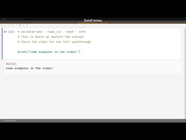 Day 25 — Pandas | 30 Days Of Python 🐍