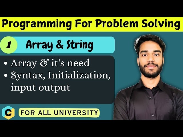 7.1 | What is Array | Need of Array | Array initialization | input in Array  | Printing in Array