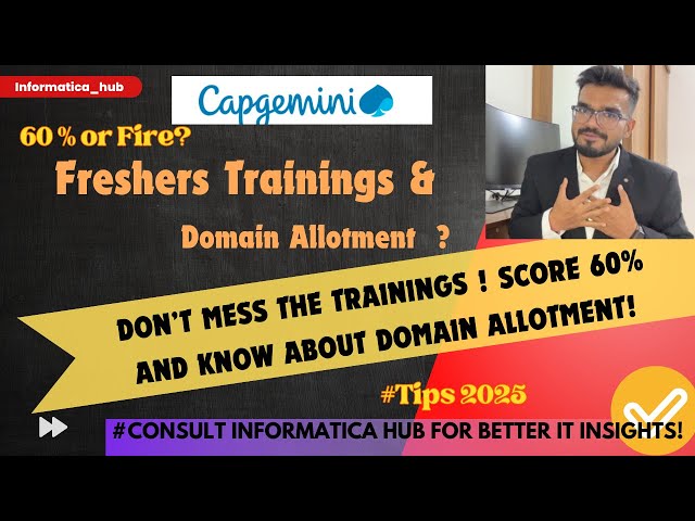 Capgemini Adapt Trainings Freshers | Know Reality to survive trainings 2025