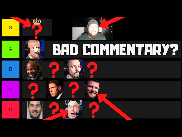 Who Was The Worst Commentator Of 2021? UFC Tier List