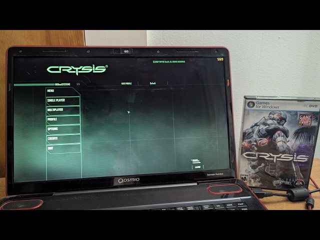 Installing Crysis on the Toshiba Qosmio X505
