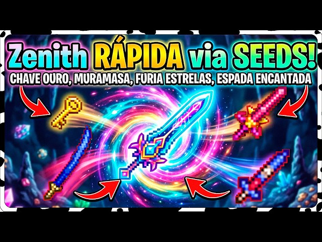 SEEDS TO CRAFT THE ZENITH - TERRARIA 1.4.5 - MIMOSINHA