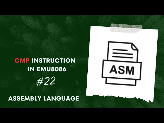Emu8086 Tutorial: Mastering Comparison Logic with CMP Instruction | Assembly Language Programming