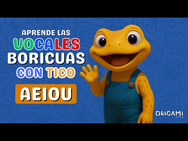 Aprendiendo Las Vocales Boricuas con Tico | Canción Infantil | Tico el Coquí