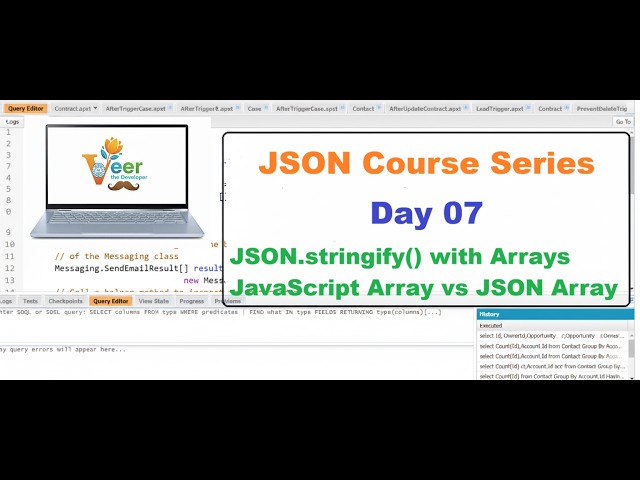 Day 7 | JSON.stringify() with Arrays | JavaScript Array vs JSON Array Explained