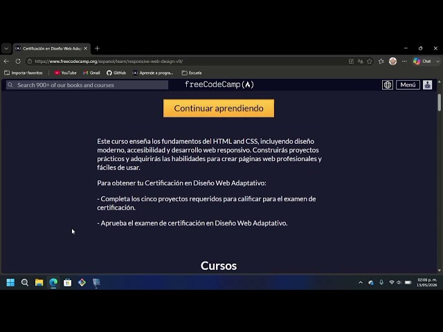 Certificando me en HTML, CSS Y JAVASCRIPT GRATIS con FreeCodeCamp - Pt. 0