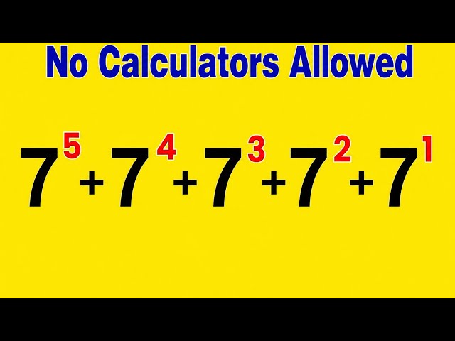 No Calculators Allowed  | Math Olympiad Can You Solve!!
