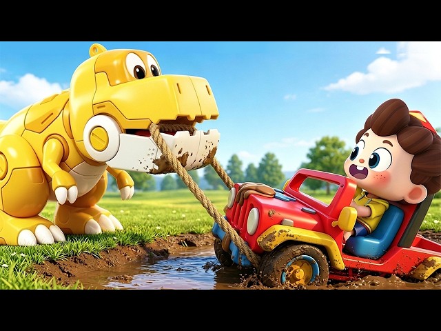 🔴LIVE | Ten In The Mud (Dino Version) | Learn Dinosaurs | Number Songs | Kids Songs | BabyBus