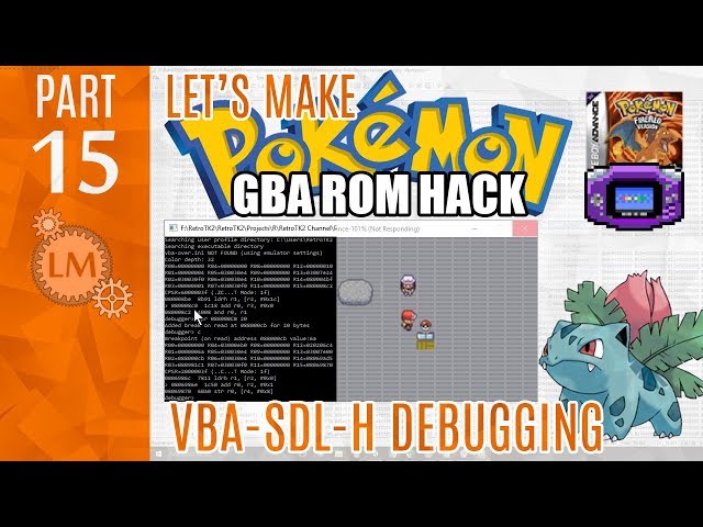 How To Make a Pokémon Rom Hack GBA Part 15 ⚙ Visual Boy Advance SDL-H Debugging