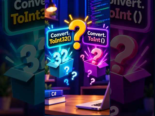 Why Convert.ToInt32() Instead of Convert.ToInt() in C#? 🤔 #csharp #csharptutorial