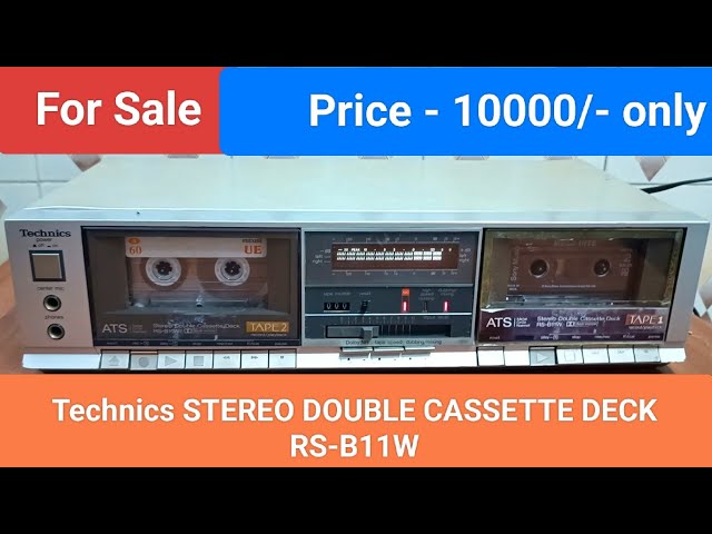 Technics STEREO DOUBLE CASSETTE DECK RS-B11W Nice Sound Quality Contact number - 8750424840