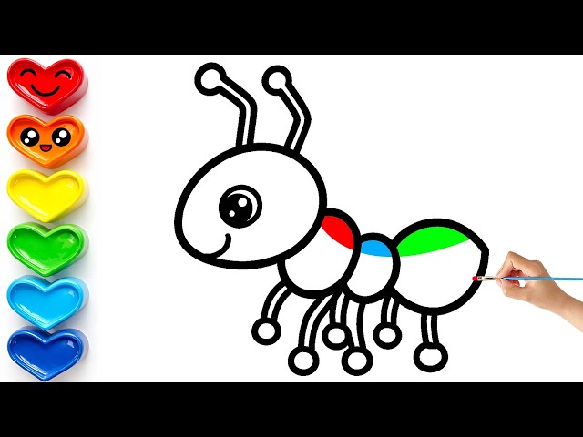 How to Draw a Cute Ant | Easy Step by Step Drawing Tutorial