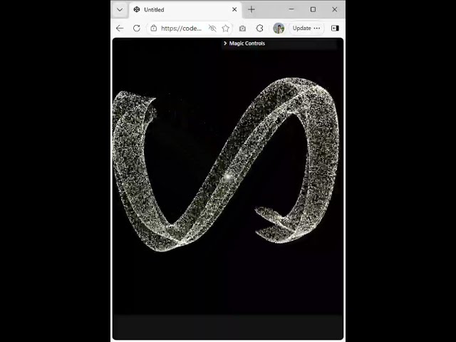 Epic three.js Dust Particles Animation Tutorial #Shorts