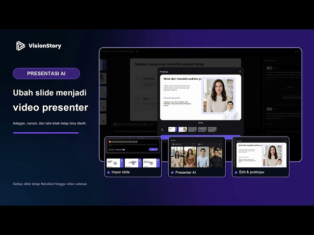 Cara Mengubah PowerPoint Menjadi Video AI | Tutorial VisionStory