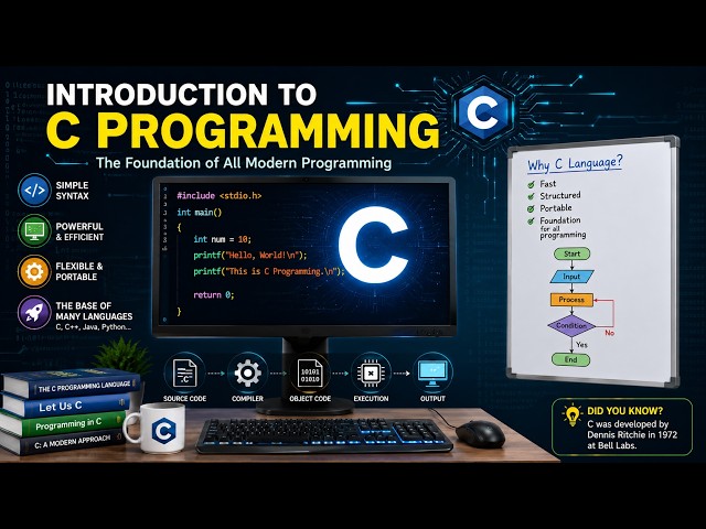 Introduction to C Programming | Tamil Explanation for Beginners | Class 1