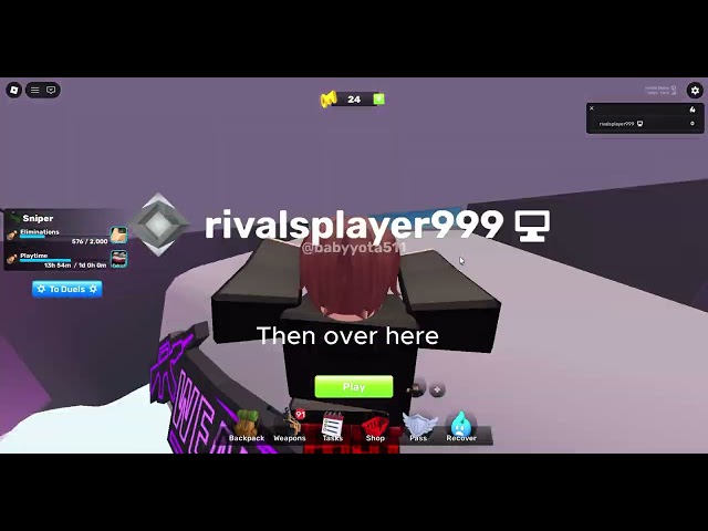 How to get out of spawn in Rivals#roblox #howto #tutorial