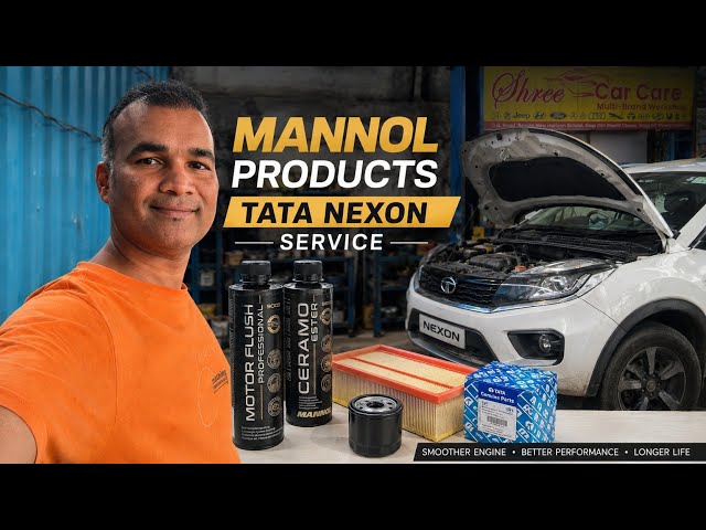 80k km TATA nexon service and mannol ceramo estar & engine oil flush experience