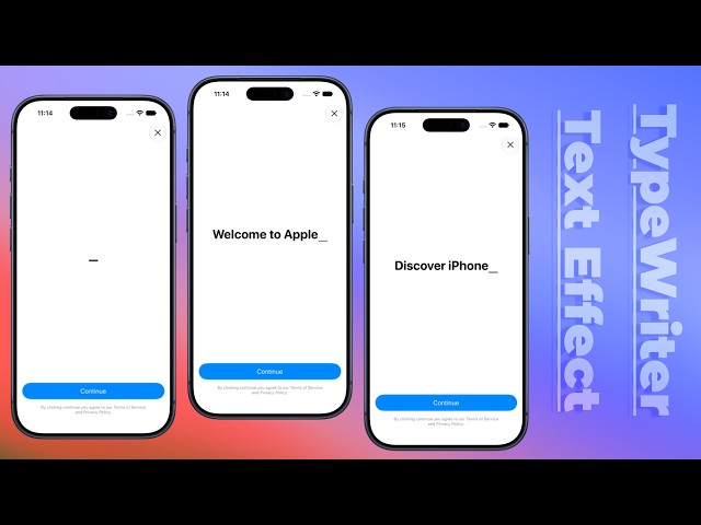 TypeWriter Text Effect With Haptics Using SwiftUI | OnBoarding Animation | iOS | Xcode 27
