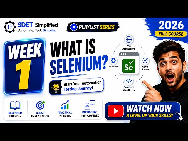 What is Selenium? | Selenium with Python Full Course 2026 | Beginner to Advanced + Interview Prep