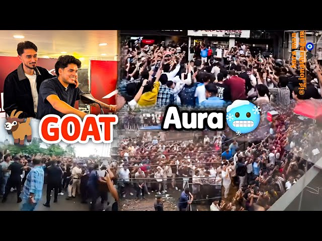 Jonathan Aura🥶 GOAT Entry💀🔥 Fans Crowd Gone Crazy😱 Greatest Meetup🖤