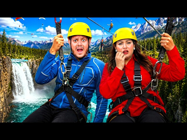 রাকিবের জীবনের সবচেয়ে ভয়ংকর Adventure! 😱 | Zipline Over a Massive Waterfall | Rakib Hossain