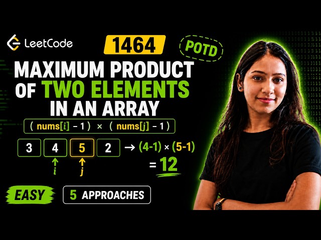 Maximum Product of Two Elements | LeetCode 1464 | Java | Easy