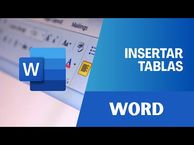 Tutorial de Word - Insertar tablas
