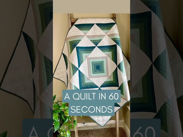 Watch me make the Percussion Quilt in 1 minute! Enjoy this quick overview of the process  #quilt