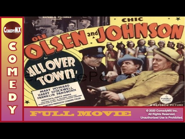 All Over Town (1937) | Full Movie | Ole Olsen | Chic Johnson | Mary Howard