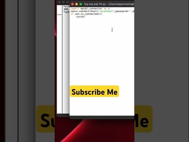 Connecting MYSQL with Python ｜ Showing Tables in MYSQL with Python ｜ Class 12 CBSE Computer Science
