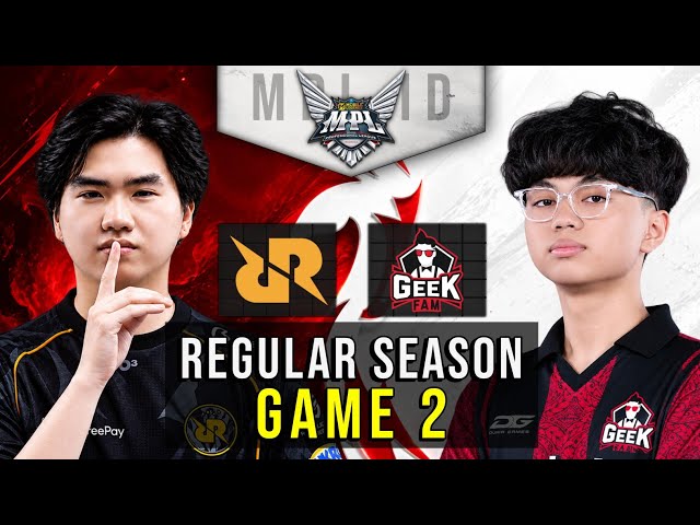 RRQ vs GEEK FAM 🔥 GAME 2 | MPL ID SEASON 18 | REGULAR SEASON