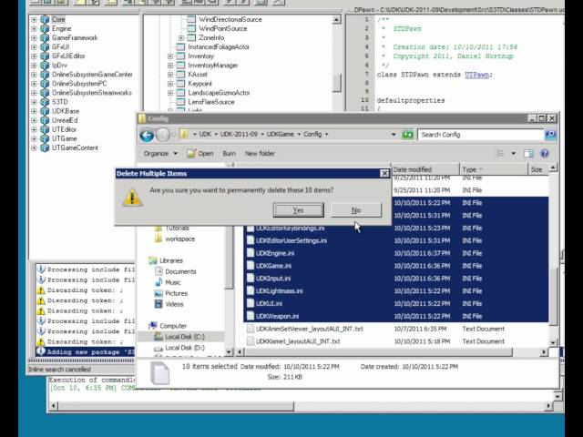 UnrealScript tutorial 01 - Setting up Notepad++ and your source files
