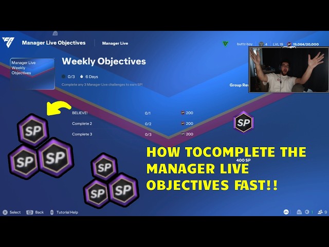 🚨🚨 The Fastest WAY TO COMPLETE THE NEW MANAGER LIVE OBJECTIVES FOR 1,000 SP IN FC27. 🚨🚨