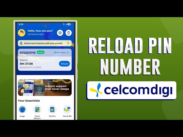 How to Reload Your CelcomDigi Prepaid Mobile Number