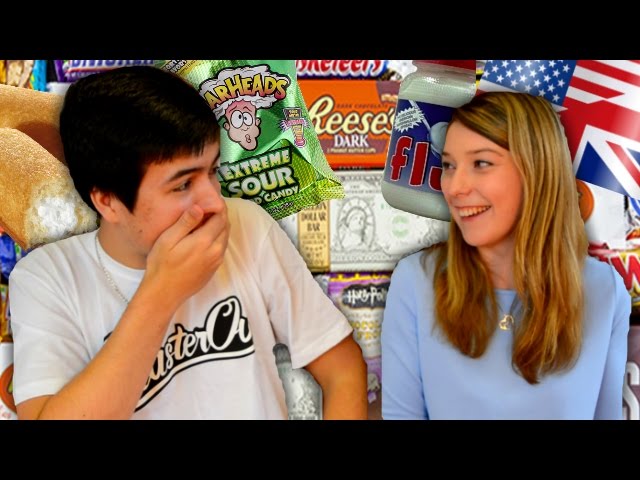REACTING TO AMERICAN CANDY SWEETS! - FUNNY MOMENTS!