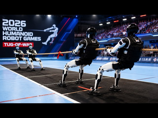 Humanoid Robots Face Off in Tug-of-War