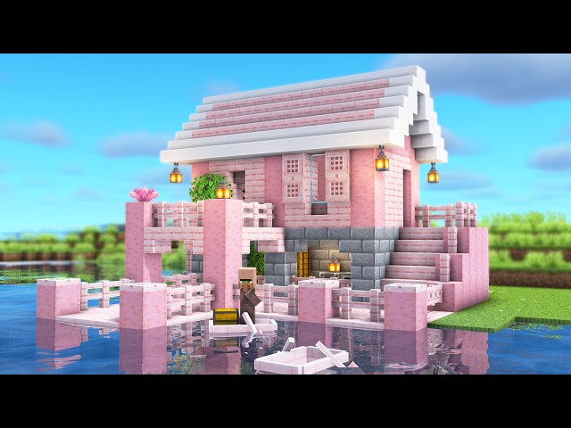 Minecraft: Cherry Blossom Lake House [Tutorial]