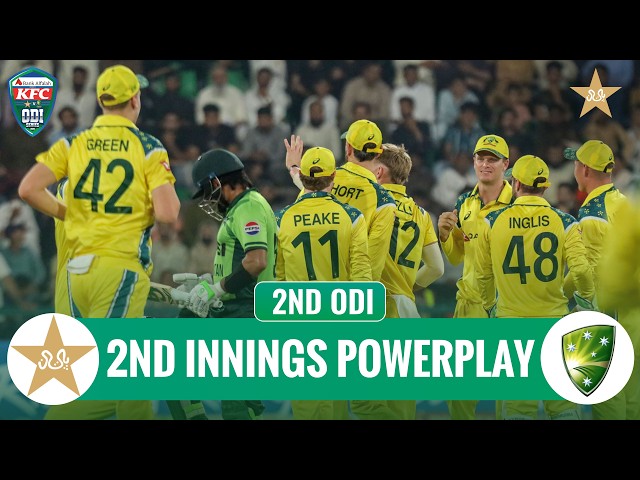 2nd Innings Powerplay | Pakistan vs Australia | Match 02 | ODI Series 2026 | MZE1K