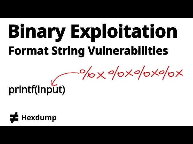 Format String vulnerabilities