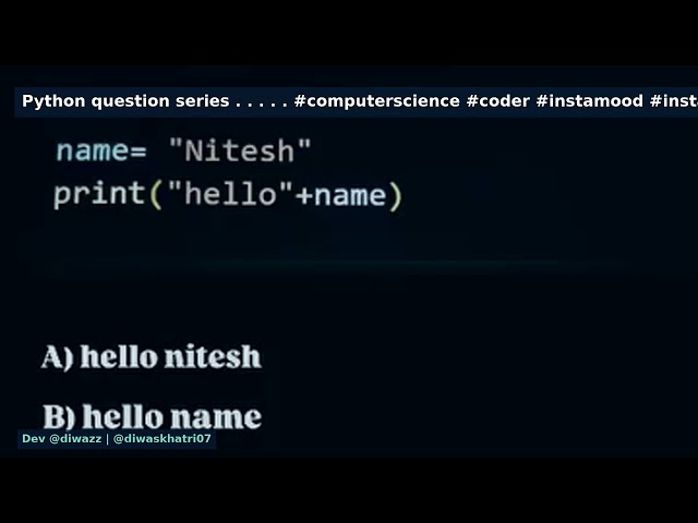 Beginner Python Quiz You Should Try Today | Python question series .