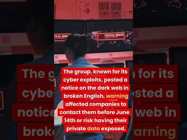 Exposed: Clop Hackers' Ultimatum - Massive Payroll Data Breach & Dark Web Threats | June 10th 2023