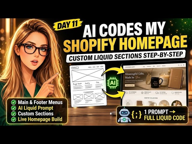 Building a Custom Shopify Homepage with AI Day  | 11