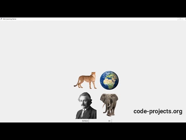 Kids Learning Game in Python with Source Code | Source Code & Projects