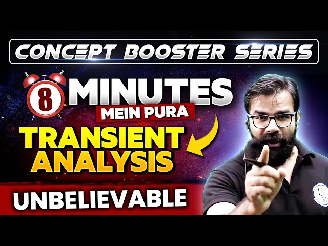 Concept Booster Series | 8 Minutes Mein Pura Transient Analysis in Network Theory | GATE 2025