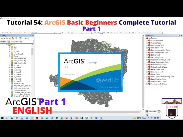 ArcGIS Basic Beginners Complete Tutorial Part 1