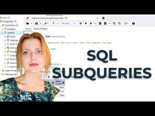 SQL Subqueries Explained (5 Practical Examples)