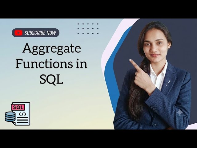 Aggregate Functions in SQL | COUNT(), SUM(), AVG(), MIN(), MAX() Explained