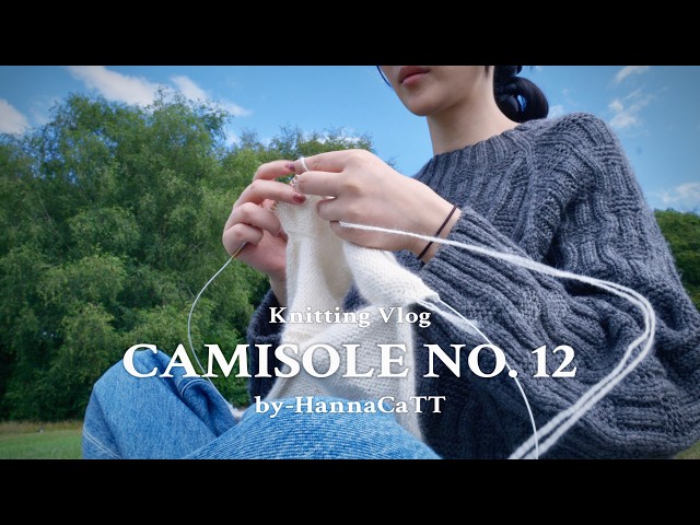 Knitting Vlog Daily: Knitting Two CAMISOLE NO. 12 at Once | Different Yarns, Different Effects （sub）